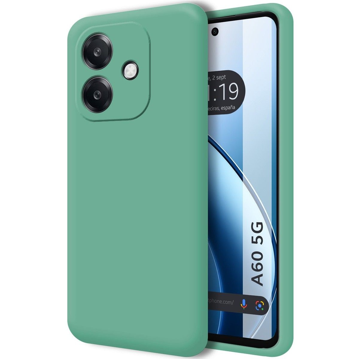 Funda Silicona Líquida Ultra Suave para Oppo A60 5G Color Verde