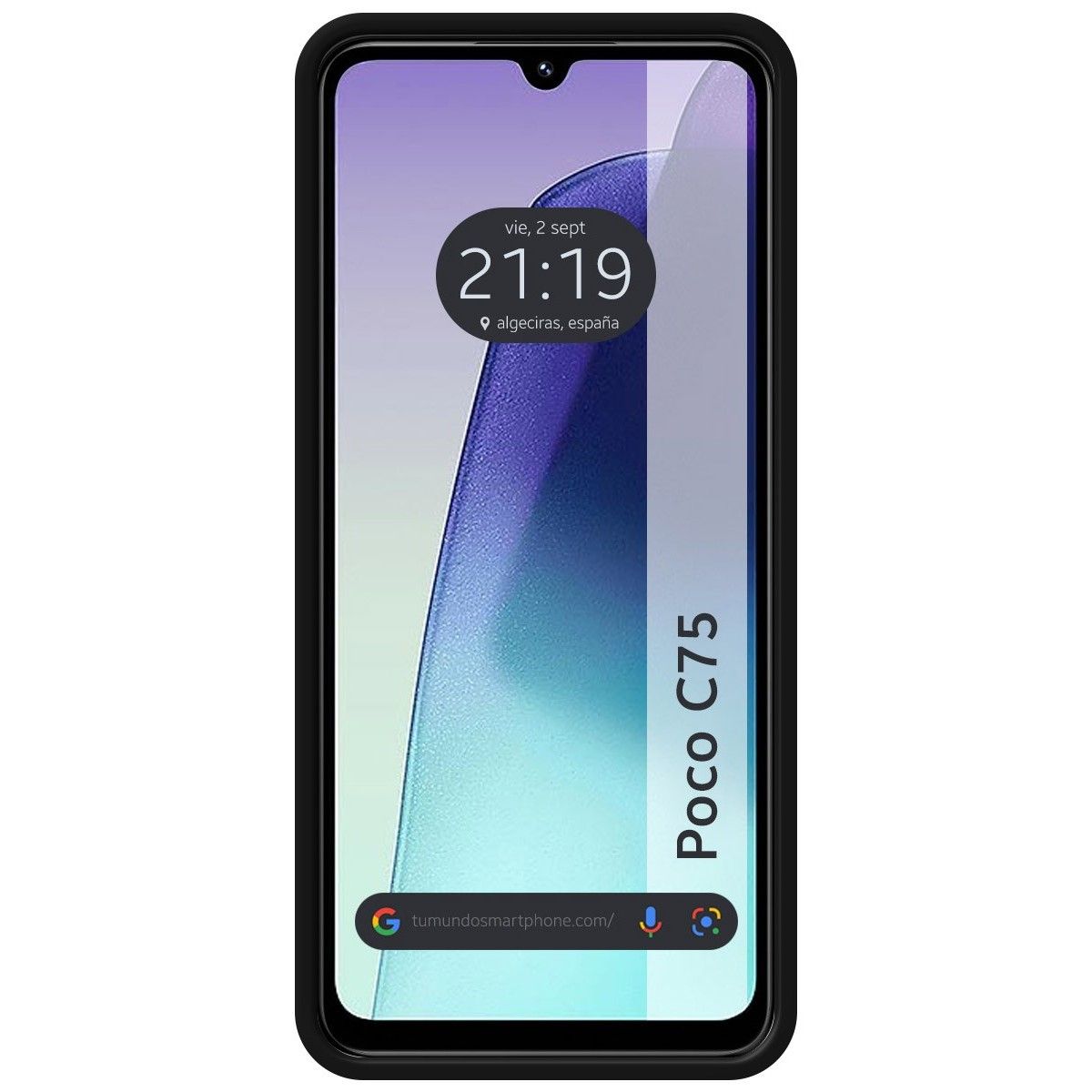 Funda Silicona Líquida Ultra Suave para Xiaomi Poco C75 Color Negra