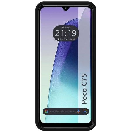 Funda Silicona Líquida Ultra Suave para Xiaomi Poco C75 Color Negra