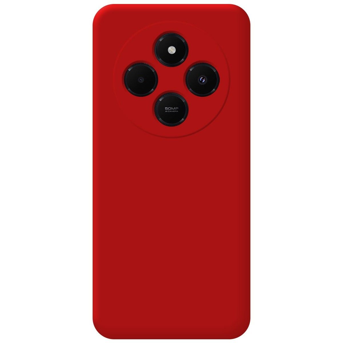Funda Silicona Líquida Ultra Suave para Xiaomi Poco C75 Color Roja