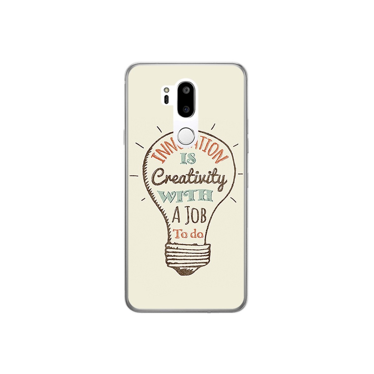 Funda Gel Tpu para Lg G7 Thinq Diseño Creativity Dibujos