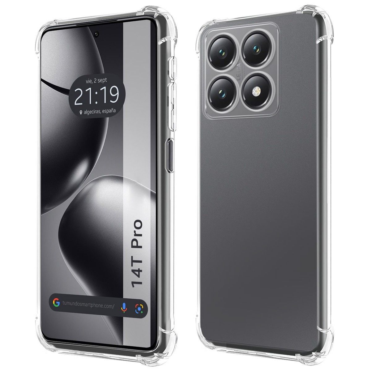 Funda Silicona Antigolpes Transparente para Xiaomi 14T Pro 5G