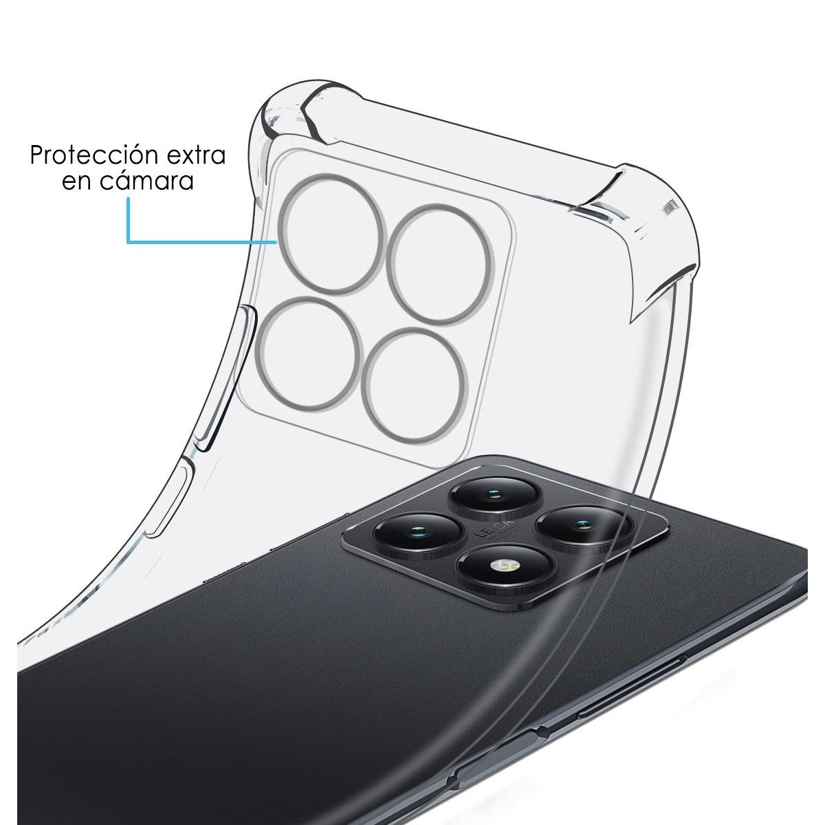 Funda Silicona Antigolpes Transparente para Xiaomi 14T Pro 5G