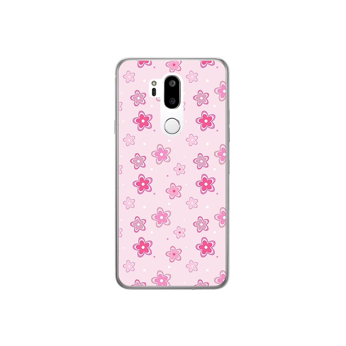 Funda Gel Tpu para Lg G7 Thinq Diseño Flores Dibujos