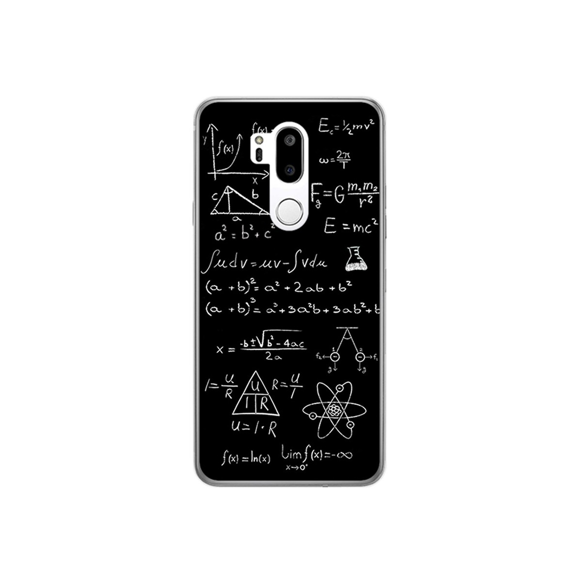 Funda Gel Tpu para Lg G7 Thinq Diseño Formulas Dibujos