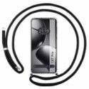 Funda Colgante Transparente para Xiaomi 14T Pro 5G con Cordon Negro