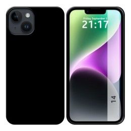 Funda Silicona Gel TPU Negra para iPhone 14 (6.1)