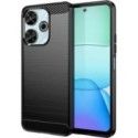 Funda Gel Tpu Tipo Carbon Negra para Xiaomi Redmi 13 4G