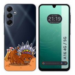 Funda Silicona Transparente para Samsung Galaxy A16 4G / 5G diseño Bufalo Dibujos