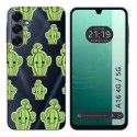 Funda Silicona Transparente para Samsung Galaxy A16 4G / 5G diseño Cactus Dibujos