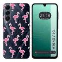 Funda Silicona Transparente para Samsung Galaxy A16 4G / 5G diseño Flamenco Dibujos