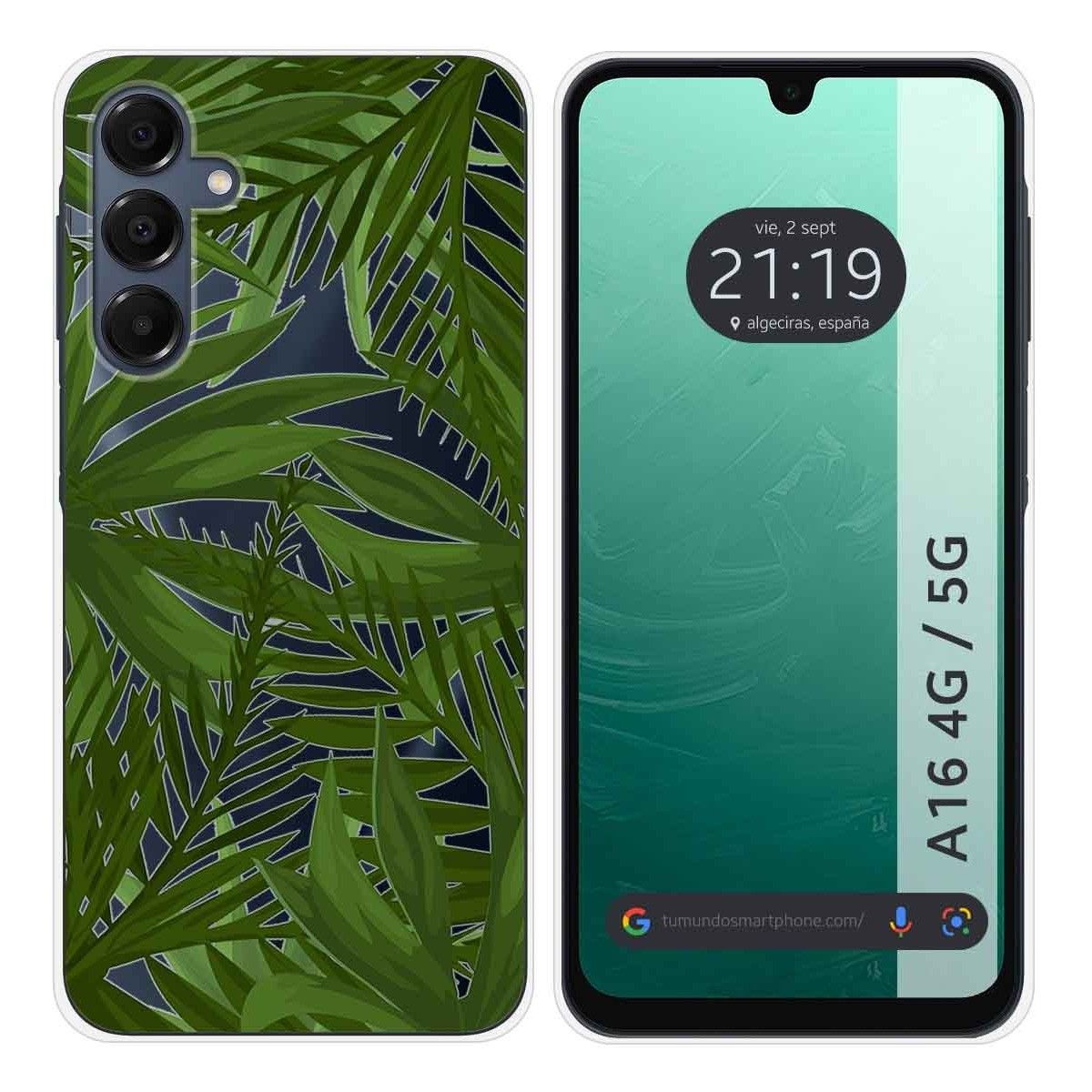 Funda Silicona Transparente para Samsung Galaxy A16 4G / 5G diseño Jungla Dibujos