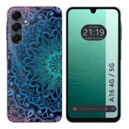 Funda Silicona Transparente para Samsung Galaxy A16 4G / 5G diseño Mandala Dibujos