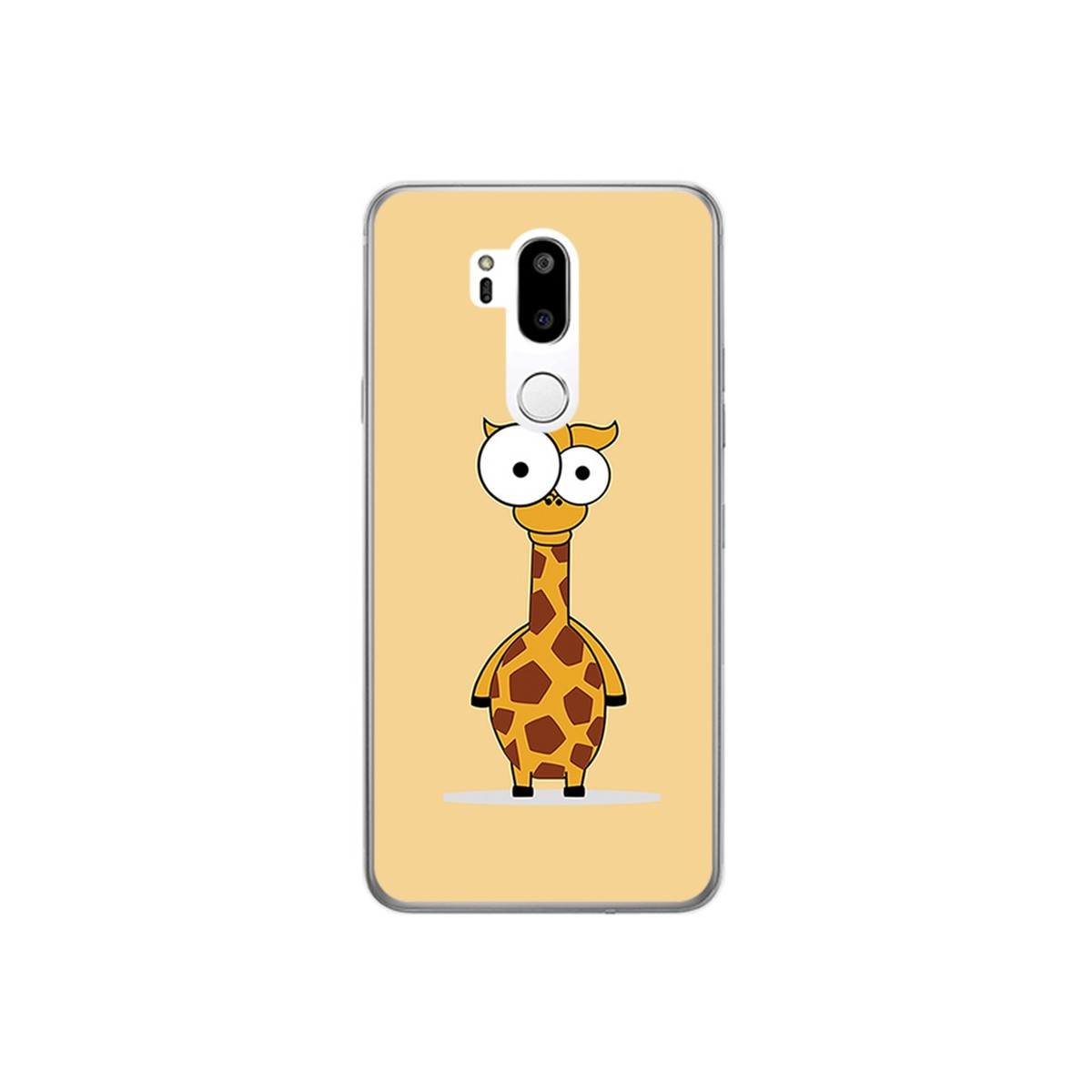 Funda Gel Tpu para Lg G7 Thinq Diseño Jirafa Dibujos