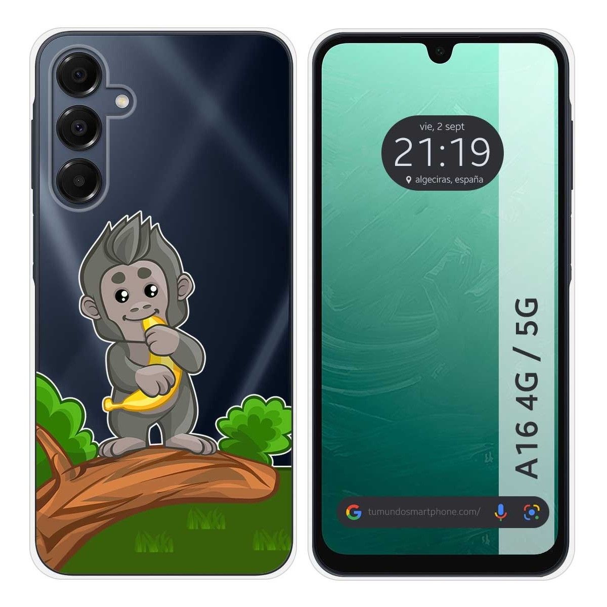Funda Silicona Transparente para Samsung Galaxy A16 4G / 5G diseño Mono Dibujos