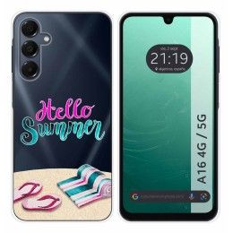 Funda Silicona Transparente para Samsung Galaxy A16 4G / 5G diseño Summer Dibujos