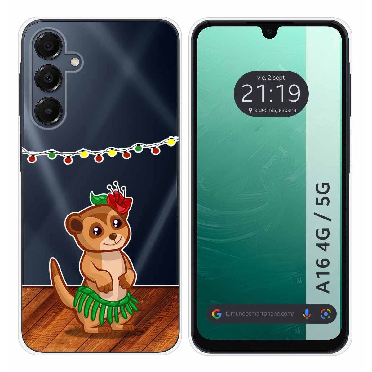 Funda Silicona Transparente para Samsung Galaxy A16 4G / 5G diseño Suricata Dibujos
