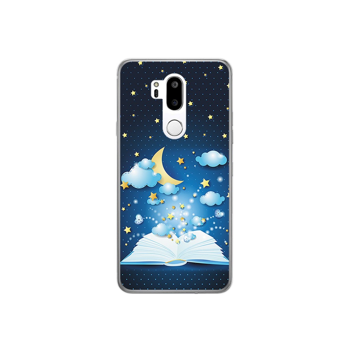 Funda Gel Tpu para Lg G7 Thinq Diseño Libro Cuentos Dibujos