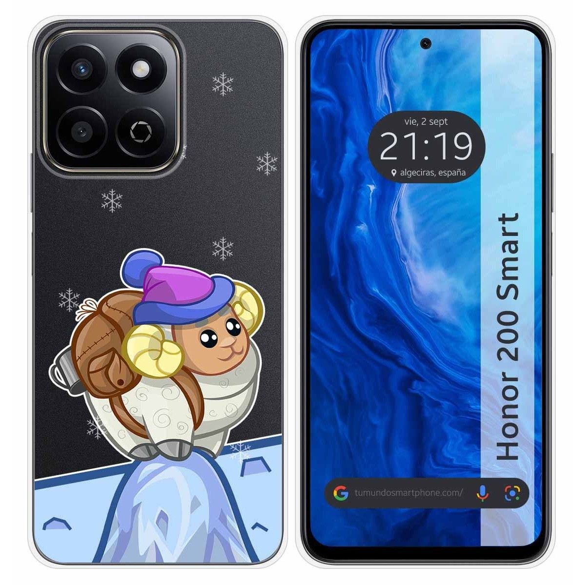 Funda Silicona Transparente para Huawei Honor 200 Smart 5G diseño Cabra Dibujos