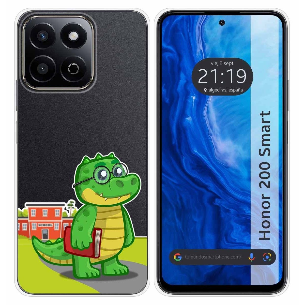 Funda Silicona Transparente para Huawei Honor 200 Smart 5G diseño Coco Dibujos