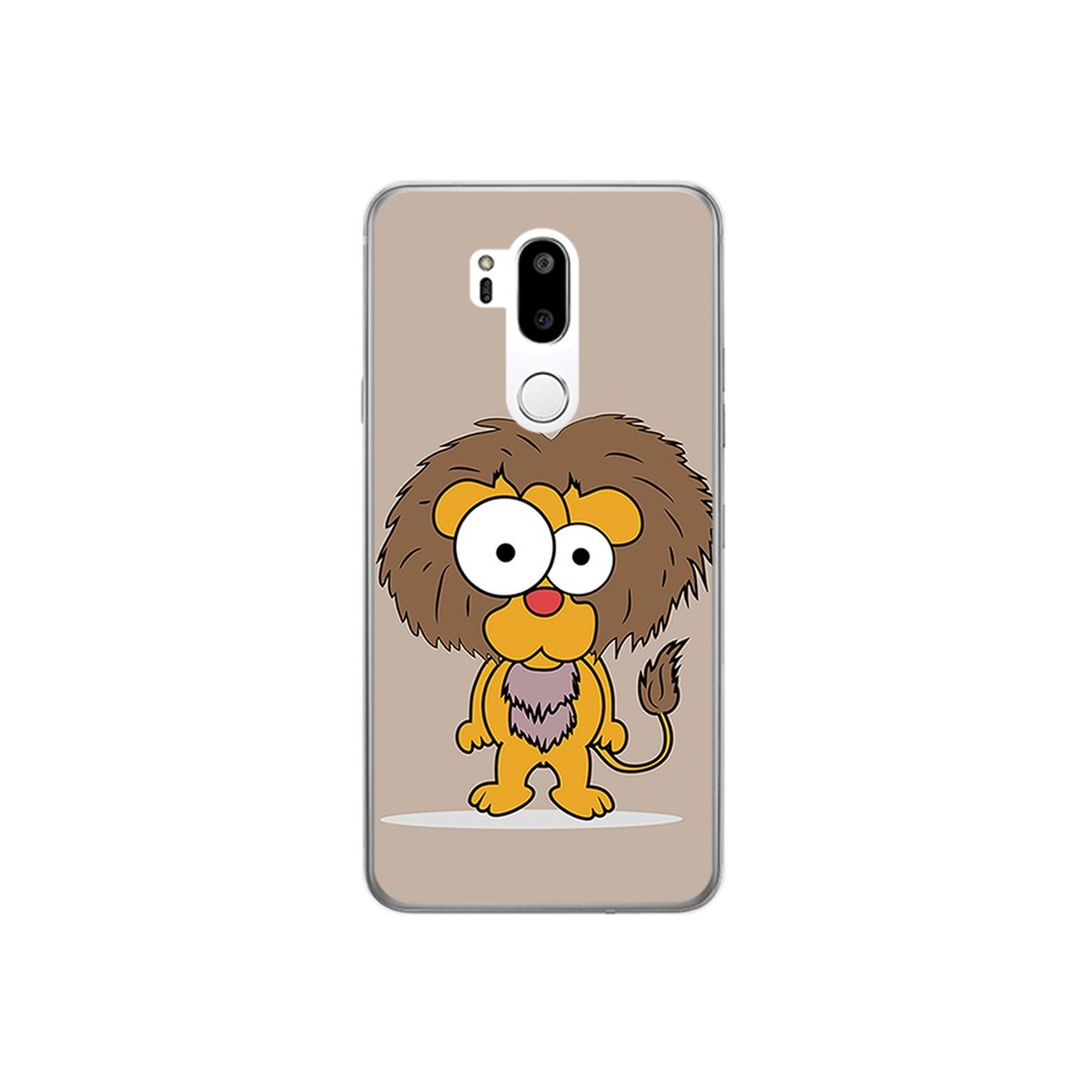 Funda Gel Tpu para Lg G7 Thinq Diseño Leon Dibujos
