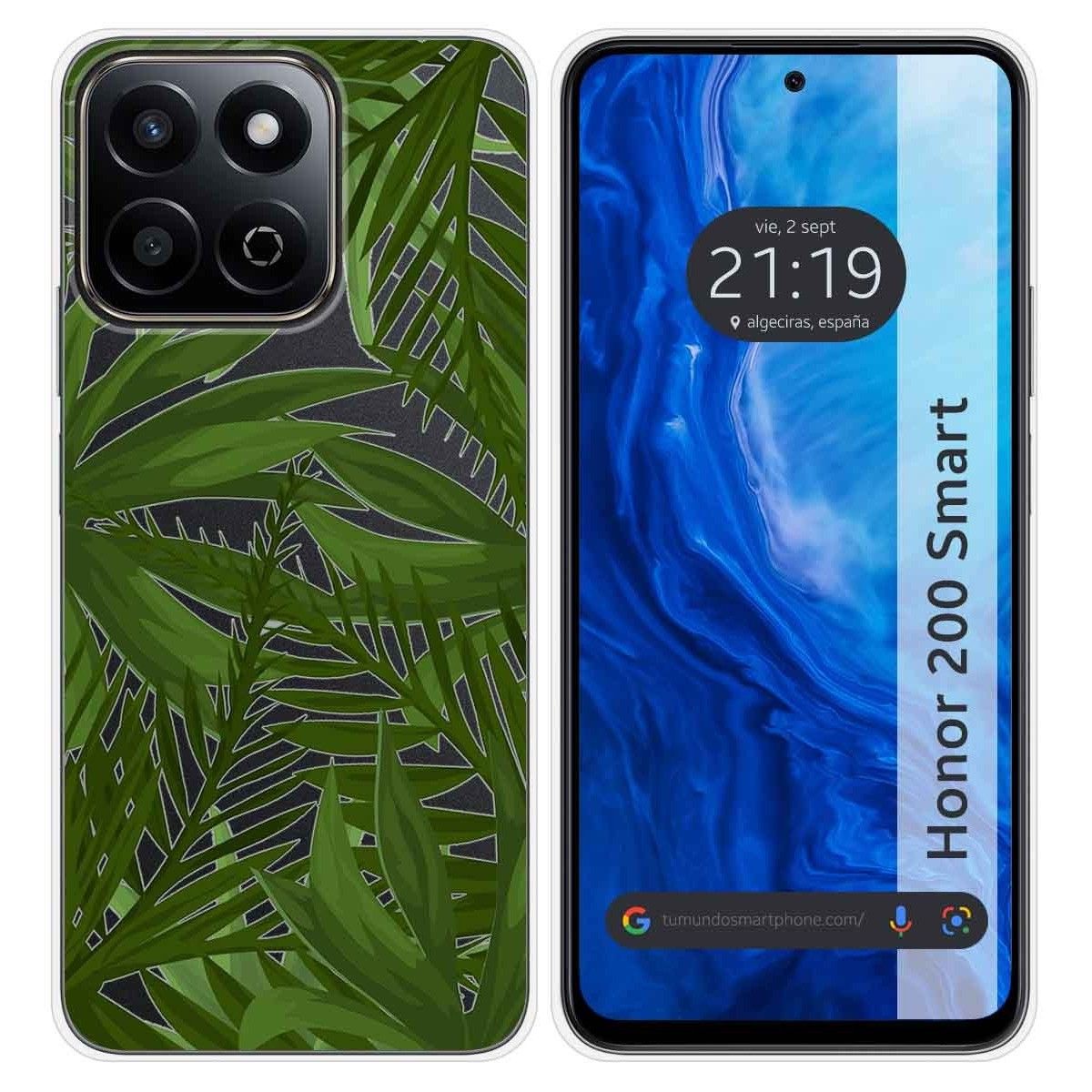 Funda Silicona Transparente para Huawei Honor 200 Smart 5G diseño Jungla Dibujos