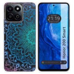 Funda Silicona Transparente para Huawei Honor 200 Smart 5G diseño Mandala Dibujos
