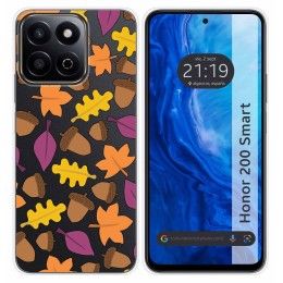 Funda Silicona Transparente para Huawei Honor 200 Smart 5G diseño Otoño Dibujos