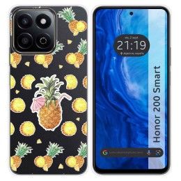 Funda Silicona Transparente para Huawei Honor 200 Smart 5G diseño Piña Dibujos