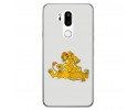 Funda Gel Tpu para Lg G7 Thinq Diseño Leones Dibujos