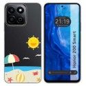 Funda Silicona Transparente para Huawei Honor 200 Smart 5G diseño Playa Dibujos