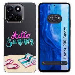 Funda Silicona Transparente para Huawei Honor 200 Smart 5G diseño Summer Dibujos
