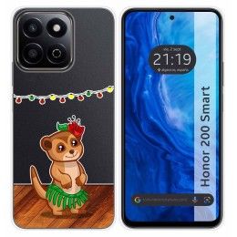 Funda Silicona Transparente para Huawei Honor 200 Smart 5G diseño Suricata Dibujos