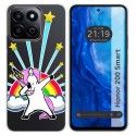 Funda Silicona Transparente para Huawei Honor 200 Smart 5G diseño Unicornio Dibujos