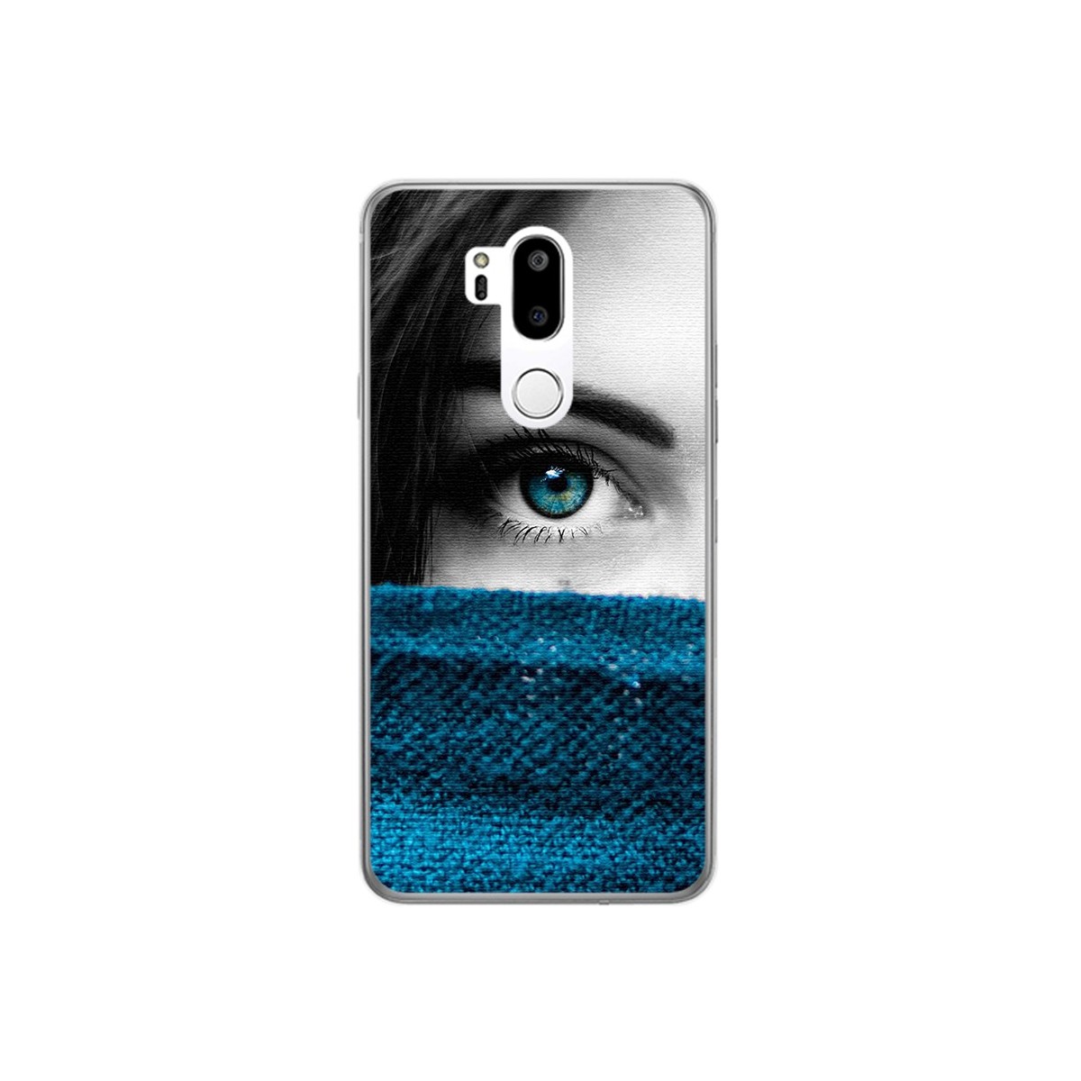 Funda Gel Tpu para Lg G7 Thinq Diseño Ojo Dibujos