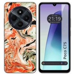 Funda Silicona para Xiaomi Poco C75 diseño Mármol 12 Dibujos