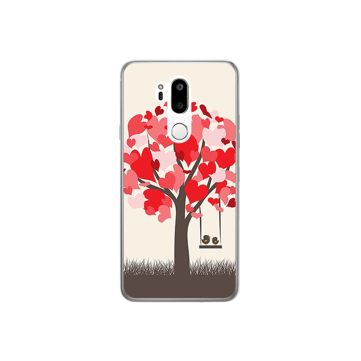 Funda Gel Tpu para Lg G7 Thinq Diseño Pajaritos Dibujos