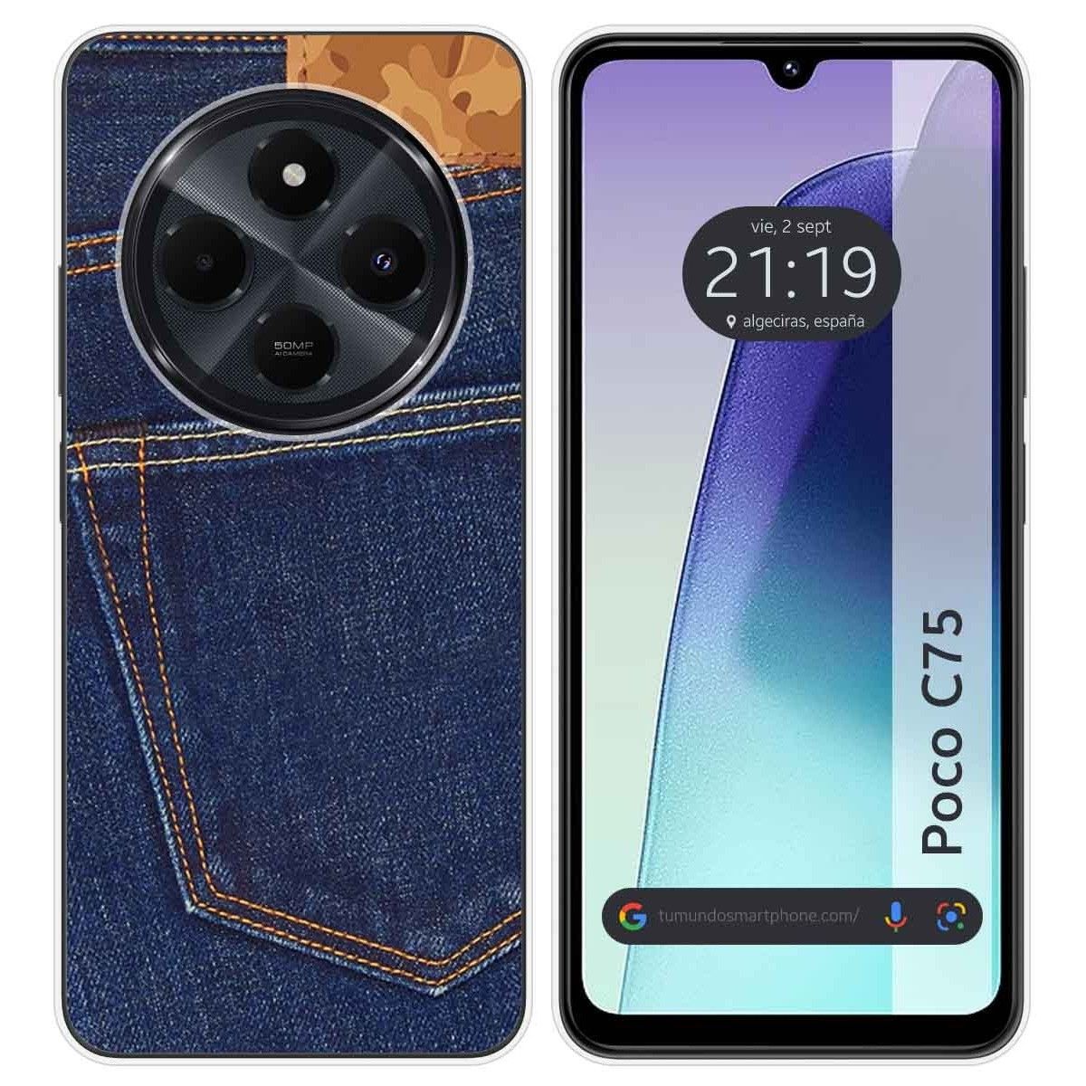 Funda Silicona para Xiaomi Poco C75 diseño Vaquero Dibujos