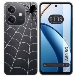 Funda Silicona Transparente para Oppo A60 5G diseño Araña Dibujos