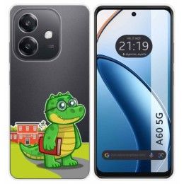 Funda Silicona Transparente para Oppo A60 5G diseño Coco Dibujos