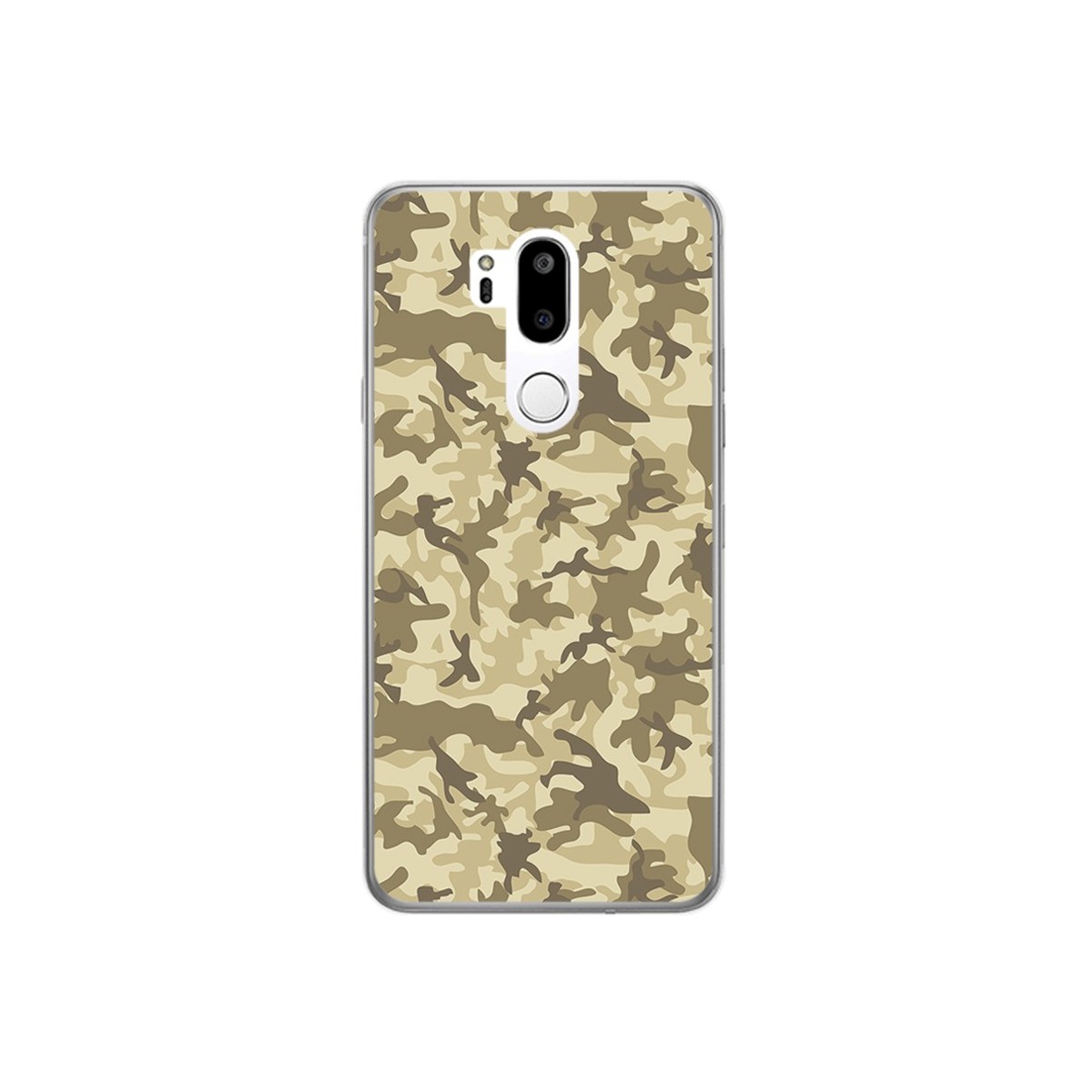 Funda Gel Tpu para Lg G7 Thinq Diseño Sand Camuflaje Dibujos