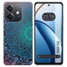Funda Silicona Transparente para Oppo A60 5G diseño Mandala Dibujos