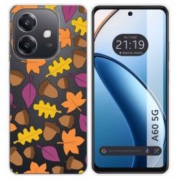 Funda Silicona Transparente para Oppo A60 5G diseño Otoño Dibujos