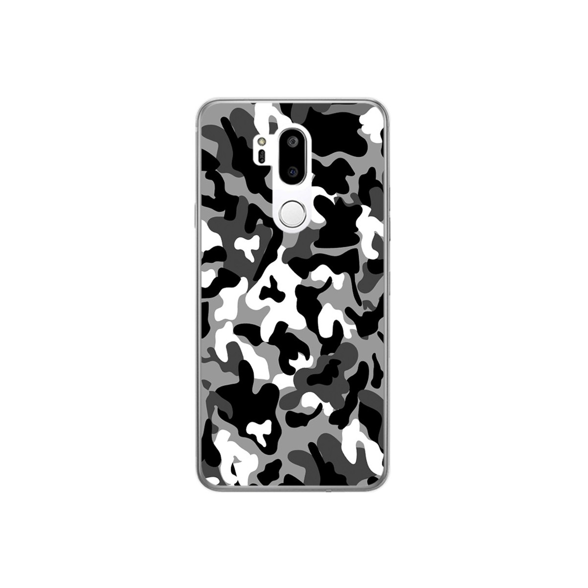 Funda Gel Tpu para Lg G7 Thinq Diseño Snow Camuflaje Dibujos