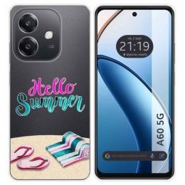 Funda Silicona Transparente para Oppo A60 5G diseño Summer Dibujos