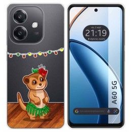 Funda Silicona Transparente para Oppo A60 5G diseño Suricata Dibujos