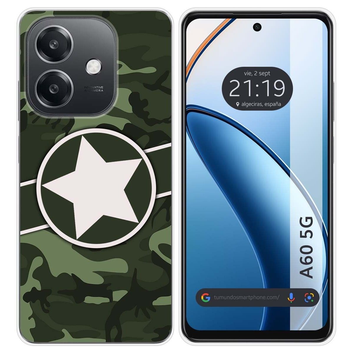 Funda Silicona para Oppo A60 5G diseño Camuflaje 01 Dibujos