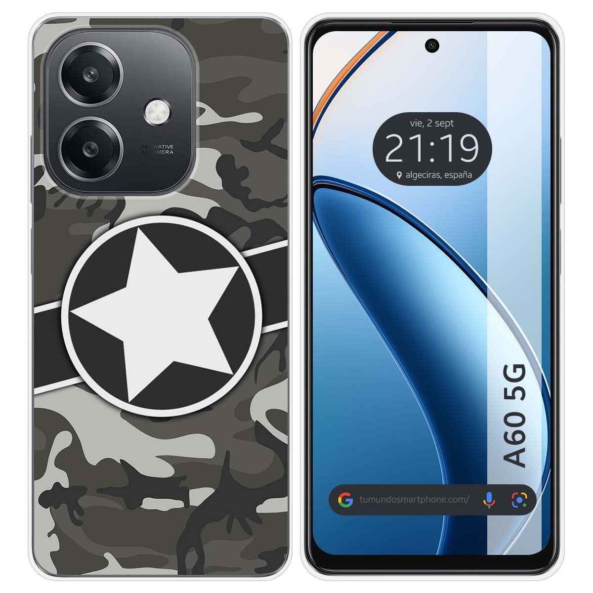 Funda Silicona para Oppo A60 5G diseño Camuflaje 02 Dibujos