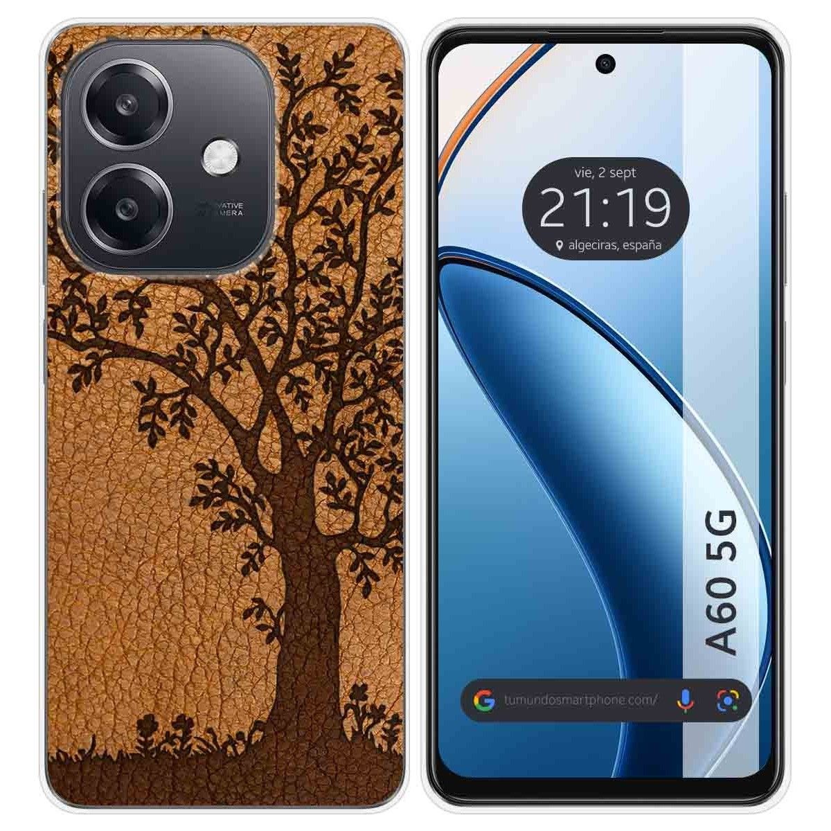 Funda Silicona para Oppo A60 5G diseño Cuero 03 Dibujos
