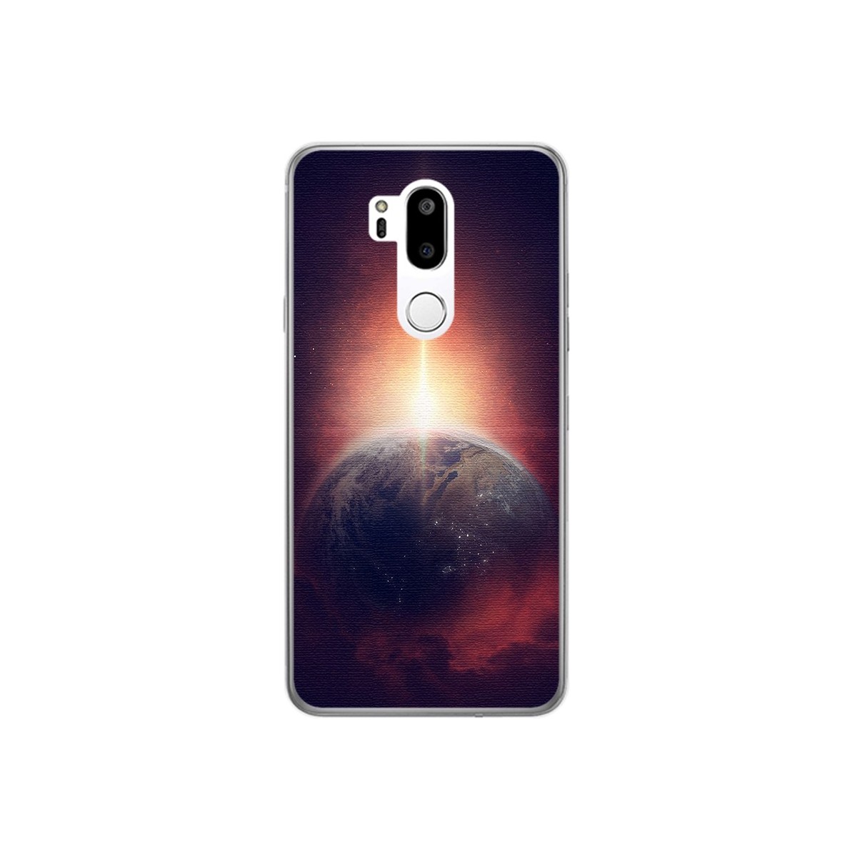 Funda Gel Tpu para Lg G7 Thinq Diseño Tierra Dibujos
